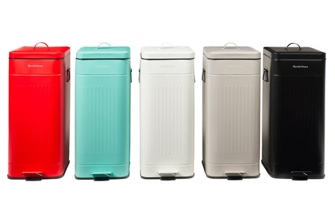 DAILY TRASH - PATTUMIERA NERA OPACA SQUADRATA 30L SOFTCLOSE