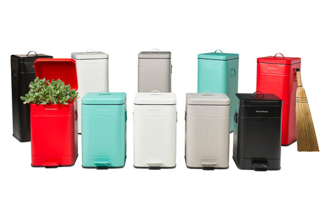 DAILY TRASH - PATTUMIERA GRIGIA OPACA SQUADRATA 30L