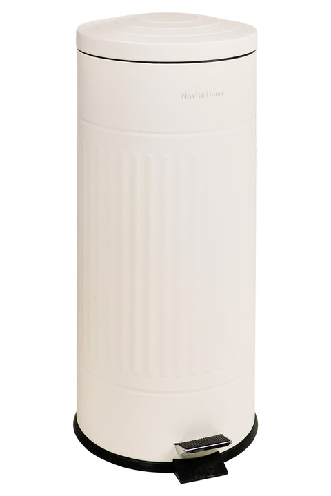 DAILY TRASH - PATTUMIERA BIANCA OPACA ROTONDA 30L SOFTCLOSE