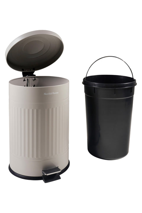 DAILY TRASH - Pattumiera Tortora Opaca Rotonda 20L Soft-Close
