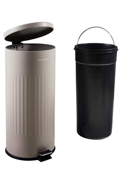 DAILY TRASH - PATTUMIERA GRIGIA OPACA ROTONDA 30L SOFTCLOSE