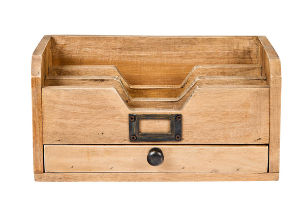 ENCANTADO - ORGANIZADOR DE MADERA CON CAJÓN