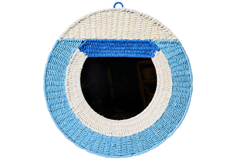 COGHINAS - SPECCHIO PAPER LOOM MIX BLUE TONDO