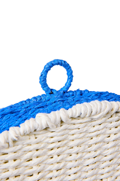 COGHINAS - SPECCHIO PAPER LOOM MIX BLUE TONDO