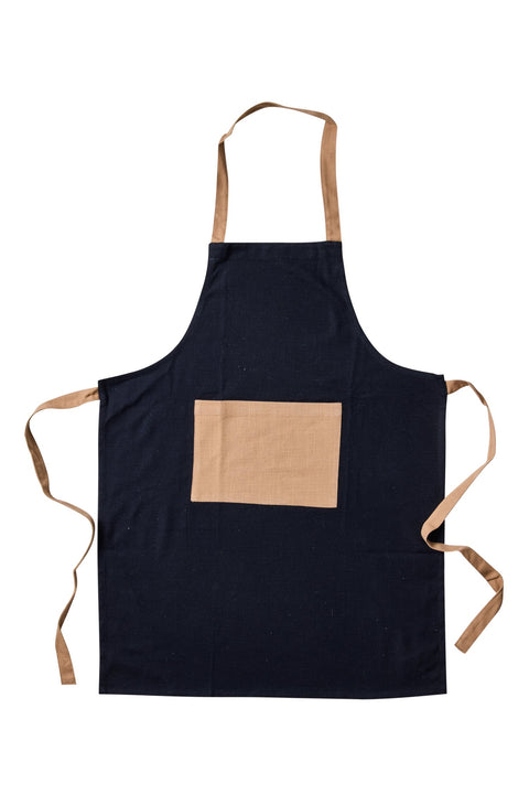 BORMIO - ASCHIUGHINO NERO CON TASCA E LACCI BEIGE