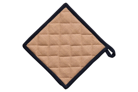 BORMIO - SET 1/3 GUANTO E DUE PRESINE BEIGE CON BORDO NERO