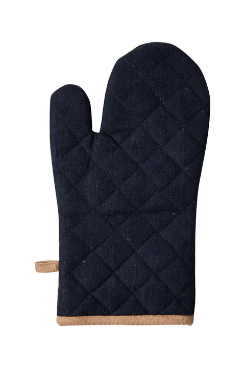 BORMIO - SET 1/3 GUANTO E DUE PRESINE NERE CON BORDO BEIGE