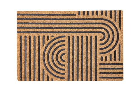 COCO DOOR MAT - ZERBINO LABIRINTO FONDO BLACK