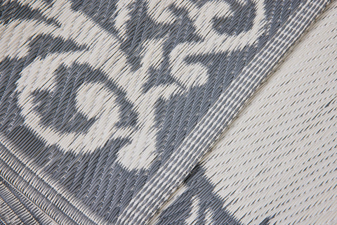 ODISHA - PASSATOIA PP 70X200 GRIGIO CON DECORI BAINCHI