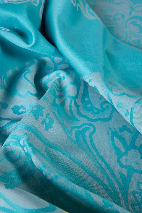 MARSEILLE - TOVAGLIA JACQUARD TONO AZZURRO 150X240