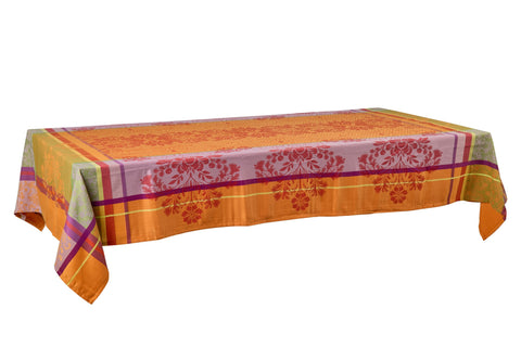MARSEILLE - TOVAGLIA JACQUARD TONO ARANCIO 150X180