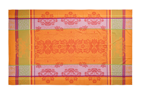 MARSEILLE - TOVAGLIA JACQUARD  TONO ARANCIO 150X300
