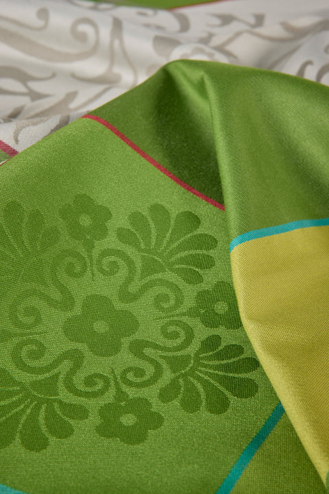 MARSEILLE - TOVAGLIA JACQUARD  TONO VERDE 150Xx300