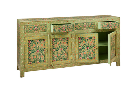 FRIDA - CREDENZA FIORI 4 ANTE E 4 CASSETTI