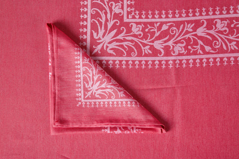 NICE - TOVAGLIA RED JACQUARD TONSURTON 150X240 6 TOVAGLIOLI