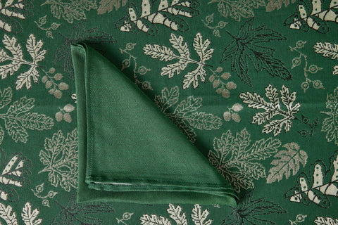 ROVANIEMI - TOVAGLIA VERDE JACQUARD FOGLIE 150X240 6TOVAGL