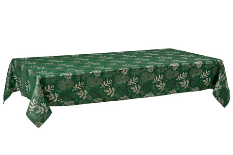 ROVANIEMI - TOVAGLIA VERDE JACQUARD FOGLIE 150X320 12TOVAG