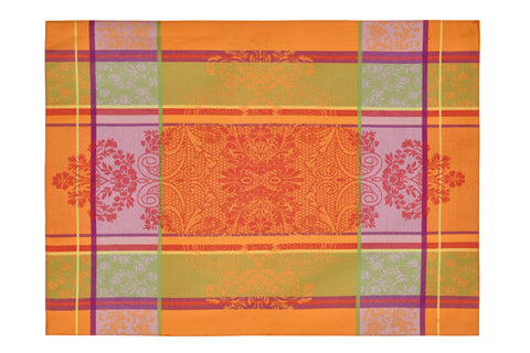 MARSEILLE - PLACEMATE 1/4 JACQUARD  TONO ARANCIO 33X45
