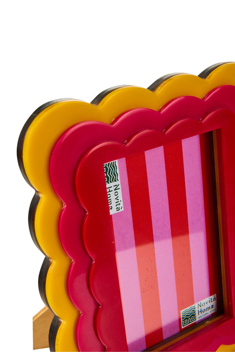 ALAVIDA - PORTA FOTO GIALLO ROSA ARANCION ONDE