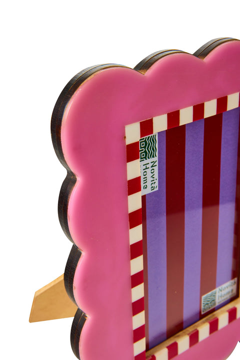 PORTA FOTO ONDA ROSA