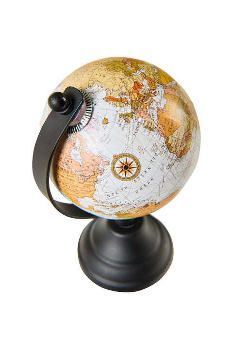 MAPPAMONDO - MINI GLOBO BIANCO E NERO