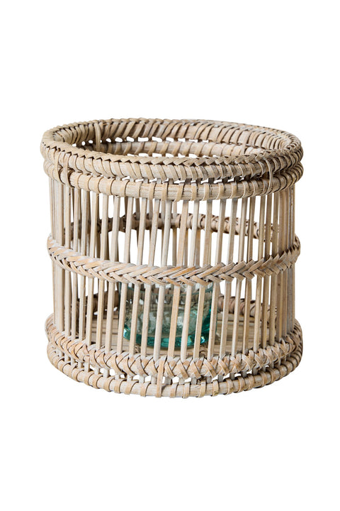 MYANMAR - LANTERNA CILINDRICA PICCOLA FINITURA CHIARA