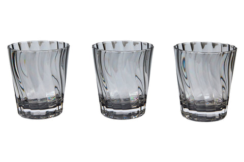 FORMENTERA - BICCHIERI SET 1/6 GRIGI IN METACRILATO