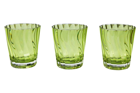 FORMENTERA - BICCHIERI SET 1/6 VERDE CHIARO IN METACRILATO