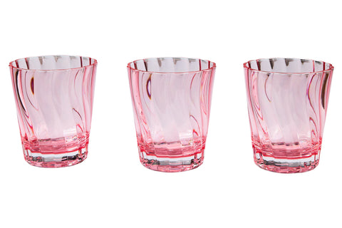FORMENTERA - BICCHIERI SET 1/6 ROSA IN METACRILATO