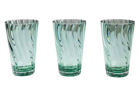 FORMENTERA - BICCHIERI BIBITA SET 1/6 VERDI IN METACRILATO