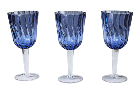 FORMENTERA - CALICI SET 1/6 BLU IN METACRILATO