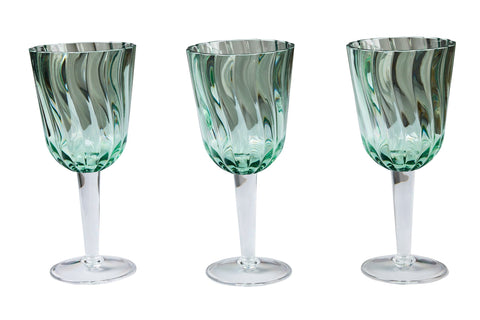 FORMENTERA - CALICI SET 1/6 VERDI IN METACRILATO