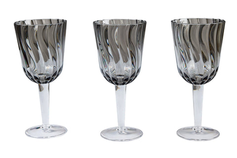 FORMENTERA - CALICI SET 1/6 GRIGI IN METACRILATO