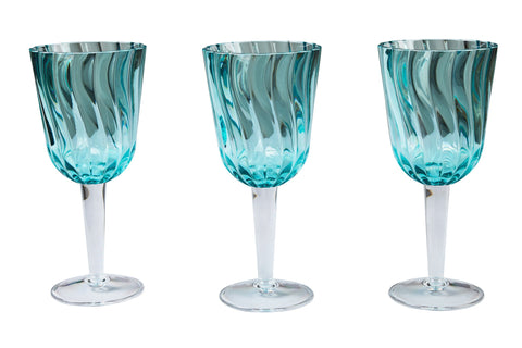 FORMENTERA - CALICI SET 1/6 AZZURRI IN METACRILATO