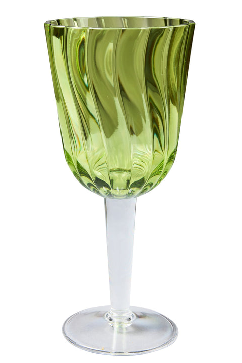 FORMENTERA - CALICI SET 1/6 VERDI CHIARO IN METACRILATO