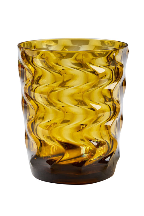 IBIZA - BICCHIERI SET 1/6 COLOR AMBRA IN METACRILATO