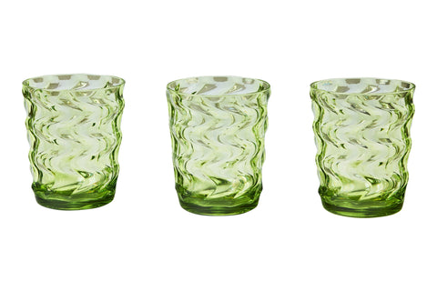 IBIZA - BICCHIERI SET 1/6 VERDE CHIARO IN METACRILATO