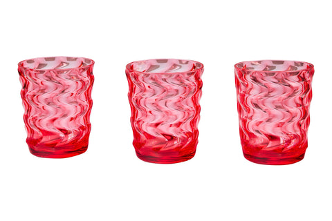 IBIZA - BICCHIERI SET 1/6 ROSA IN METACRILATO