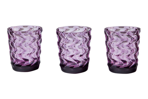 IBIZA - BICCHIERI SET 1/6 VIOLA IN METACRILATO