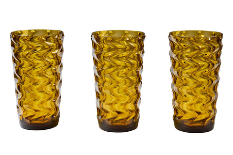 IBIZA - BICCHIERE BIBITA SET 1/6 COLOR AMBRA IN METACRILATO