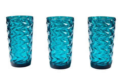 IBIZA - BICCHIERI BIBITA SET 1/6 BLUE IN METACRILATO