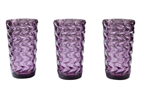 IBIZA - BICCHIERI BIBITA SET 1/6 VIOLA IN METACRILATO