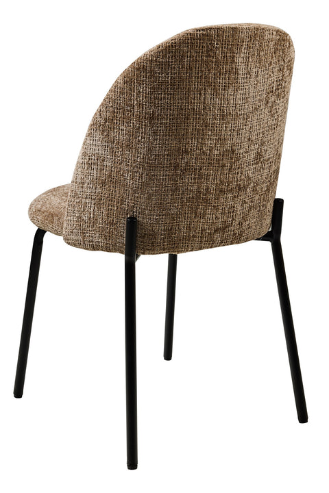 VITTORIA - SEDIA COLOR BEIGE IN TESSUTO POLI CINIGLIA