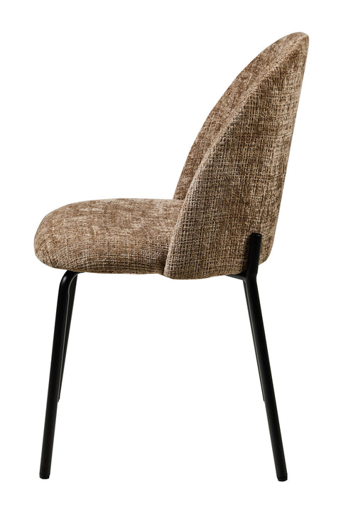 VITTORIA - SEDIA COLOR BEIGE IN TESSUTO POLI CINIGLIA