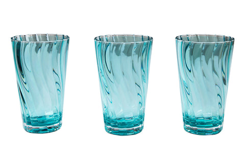 FORMENTERA - BICCHIERI BIBITA SET 1/6 AZZURRI IN METACRILATO