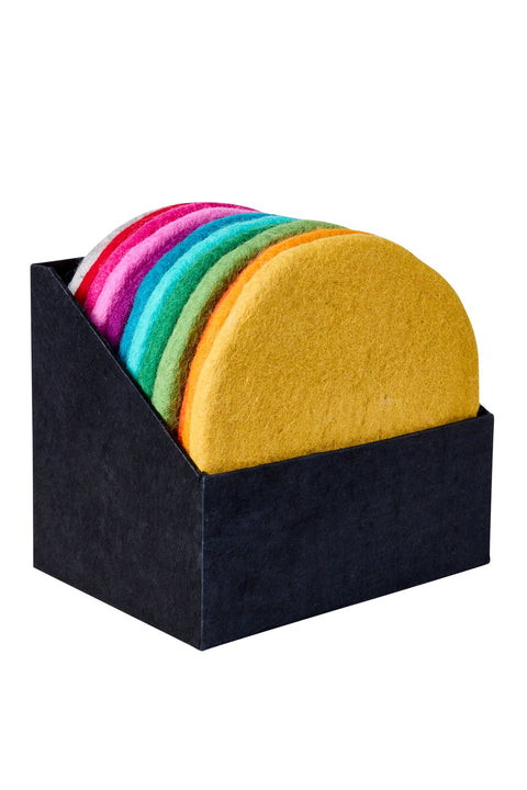 MOMO - SOTTOPENTOLA TONDI MULTICOLORI 1/12 FELTRO CON DISPLAY