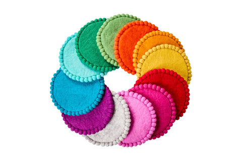 MOMO - SOTTOPENTOLA ROTONDI CON BALLS FELTRO 1/12 CON DISPLAY