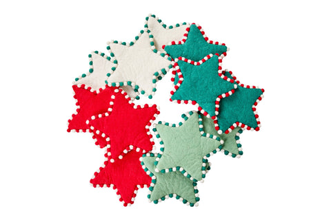 MOMO - SOTTOPENTOLA STELLE CON BUBBLE IN FELTRO SET 1/12