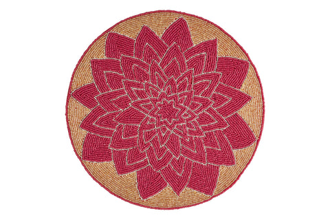 BELUGA - SOTTOPIATTO STELLA ROSSA BASE ORO SET 1/4