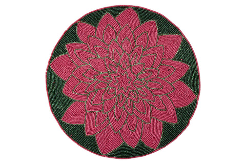 BELUGA - SOTTOPIATTO STELLA ROSSA BASE VERDE SET 1/4